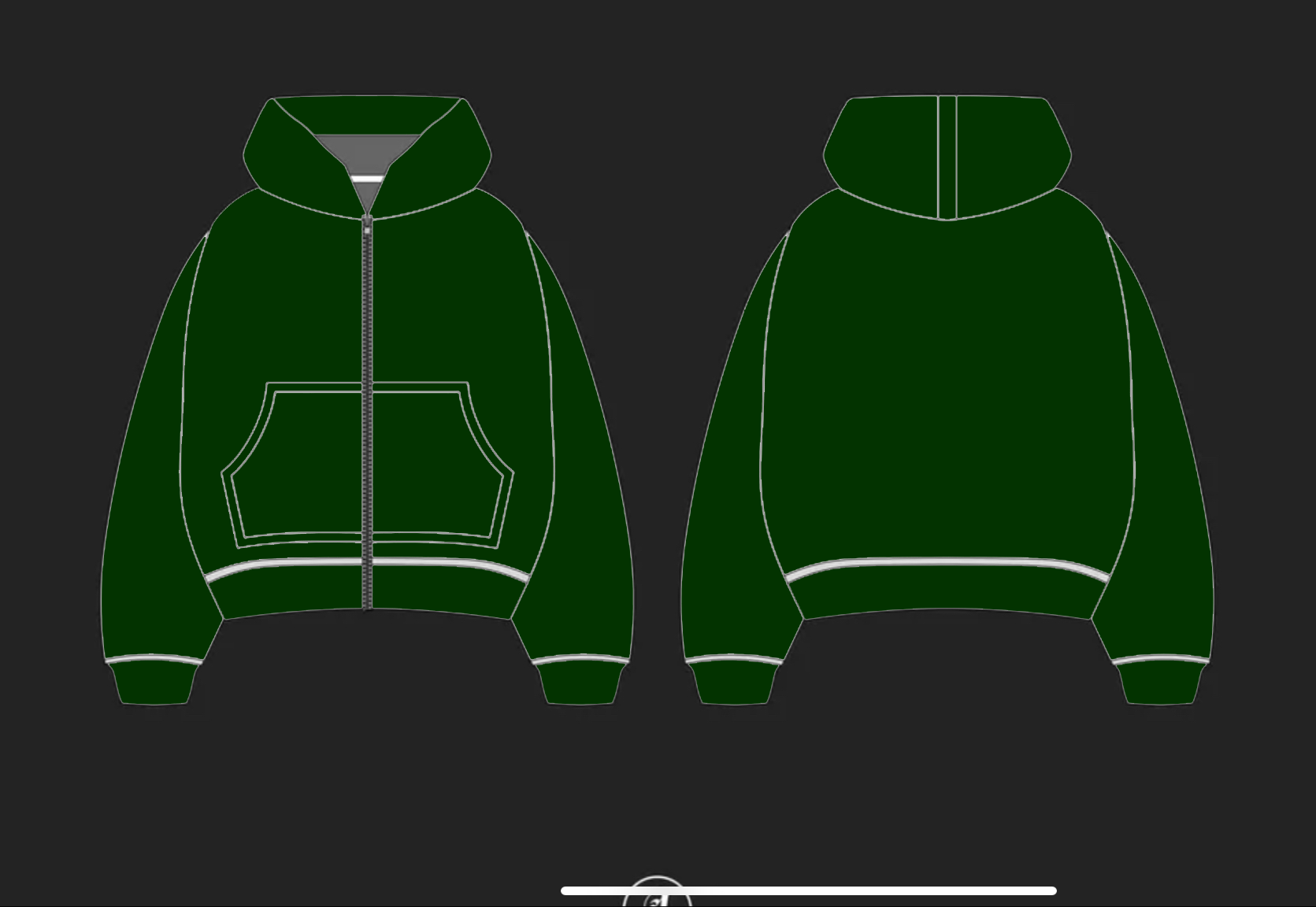 KRONOS 1 Zip Hoodie